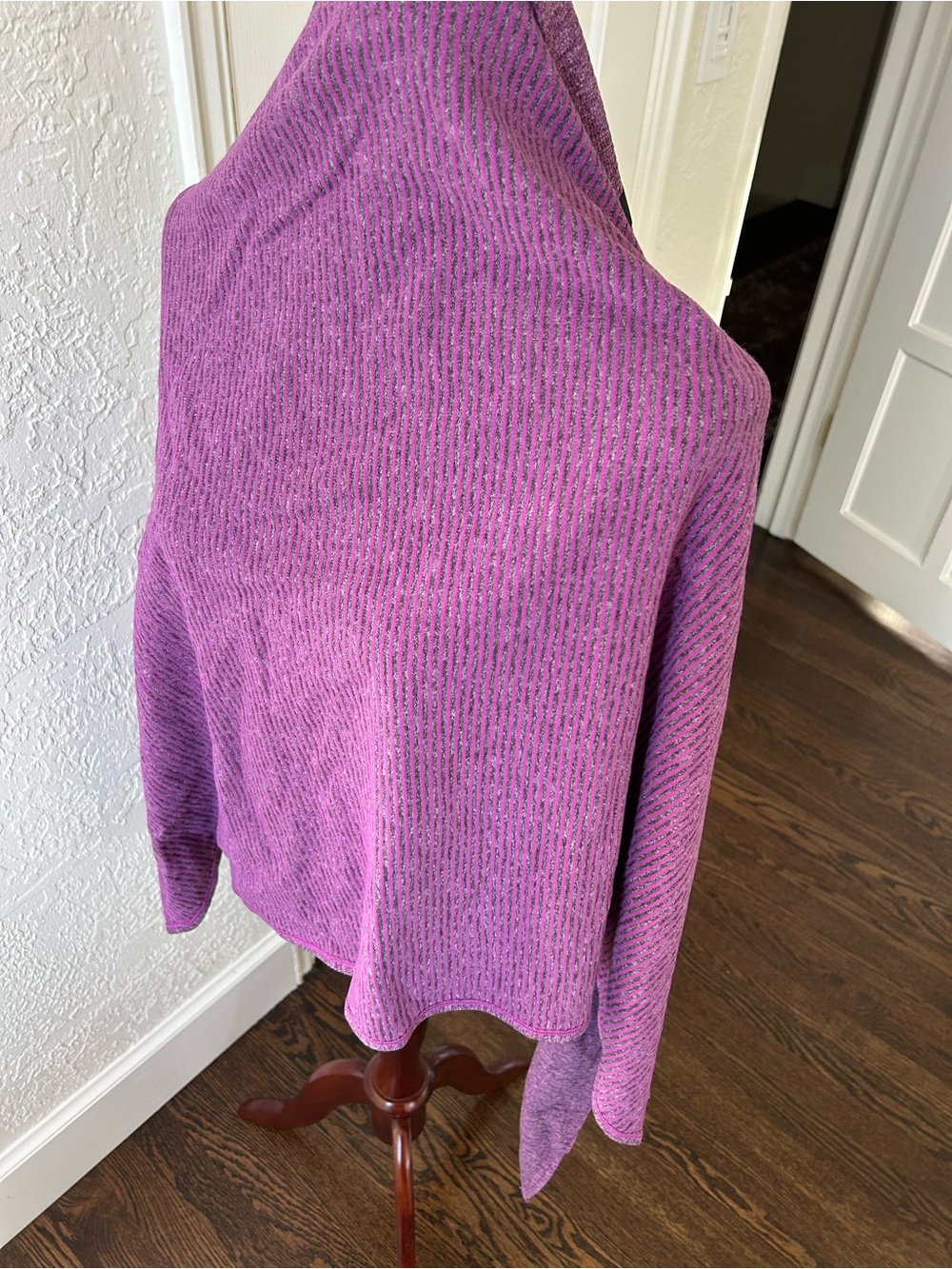 lululemon athletica purple ribbed vinyasa wrap